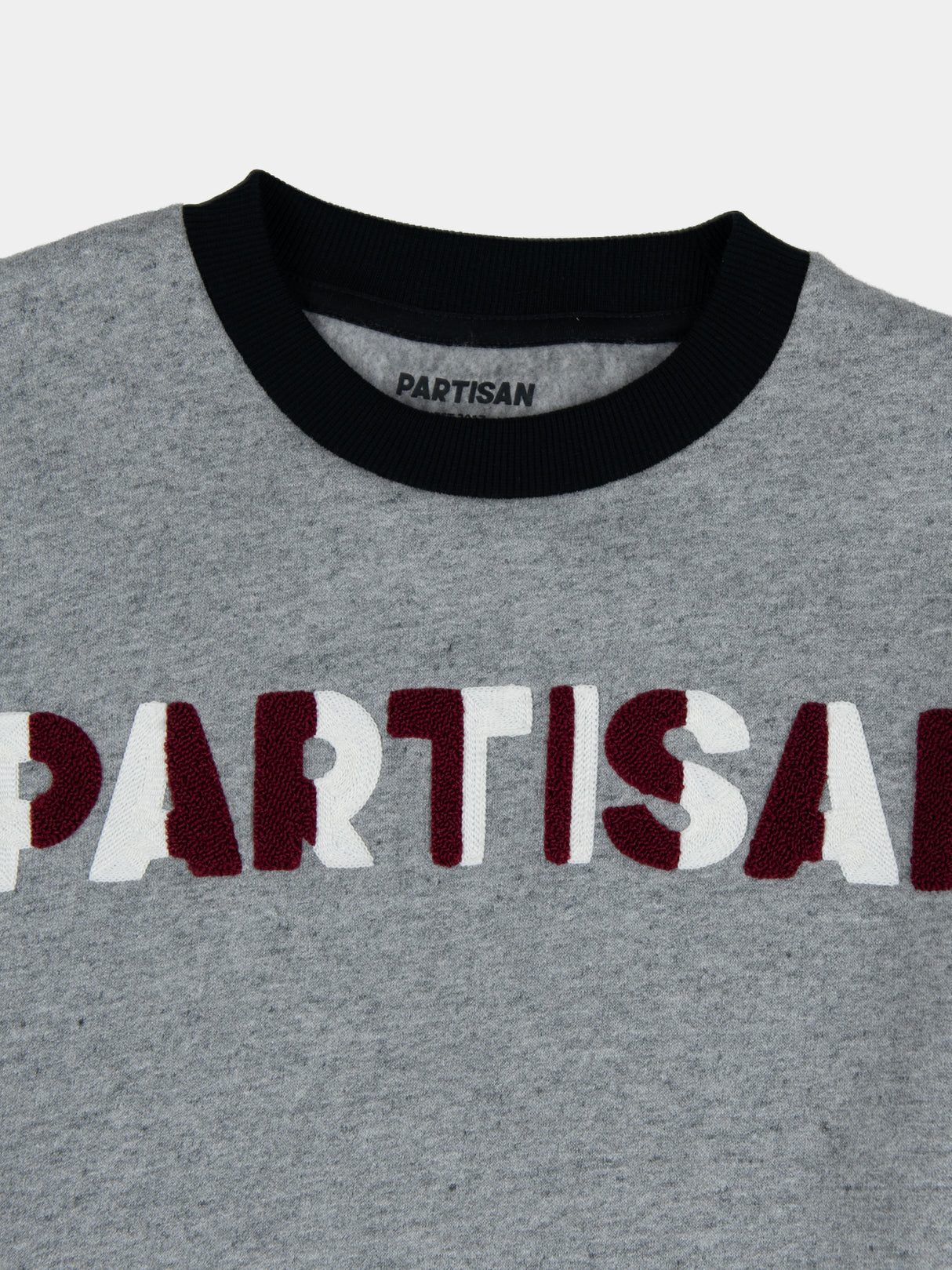 Chenille Chain Crew Sweat - Mélange Grey