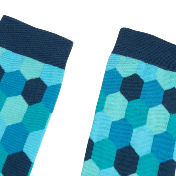 Partisan Socks - Blue HoneyComb