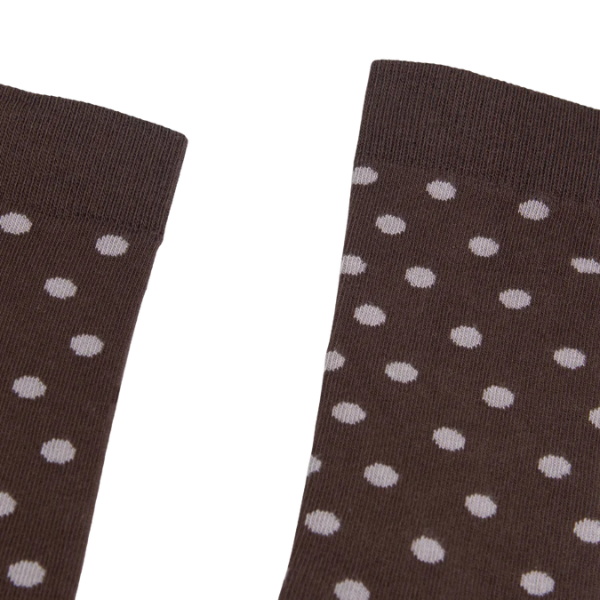 Partisan Socks - Burgundy Polka