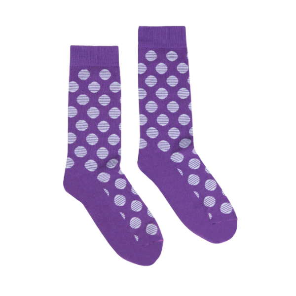 Partisan Socks - Purple Dots