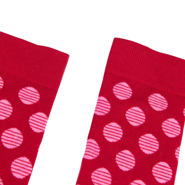 Partisan Socks - Red / Pink Dots