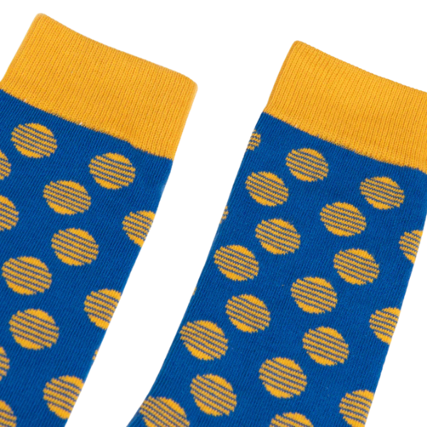 Partisan Socks - Roya Blue / Gold Dots