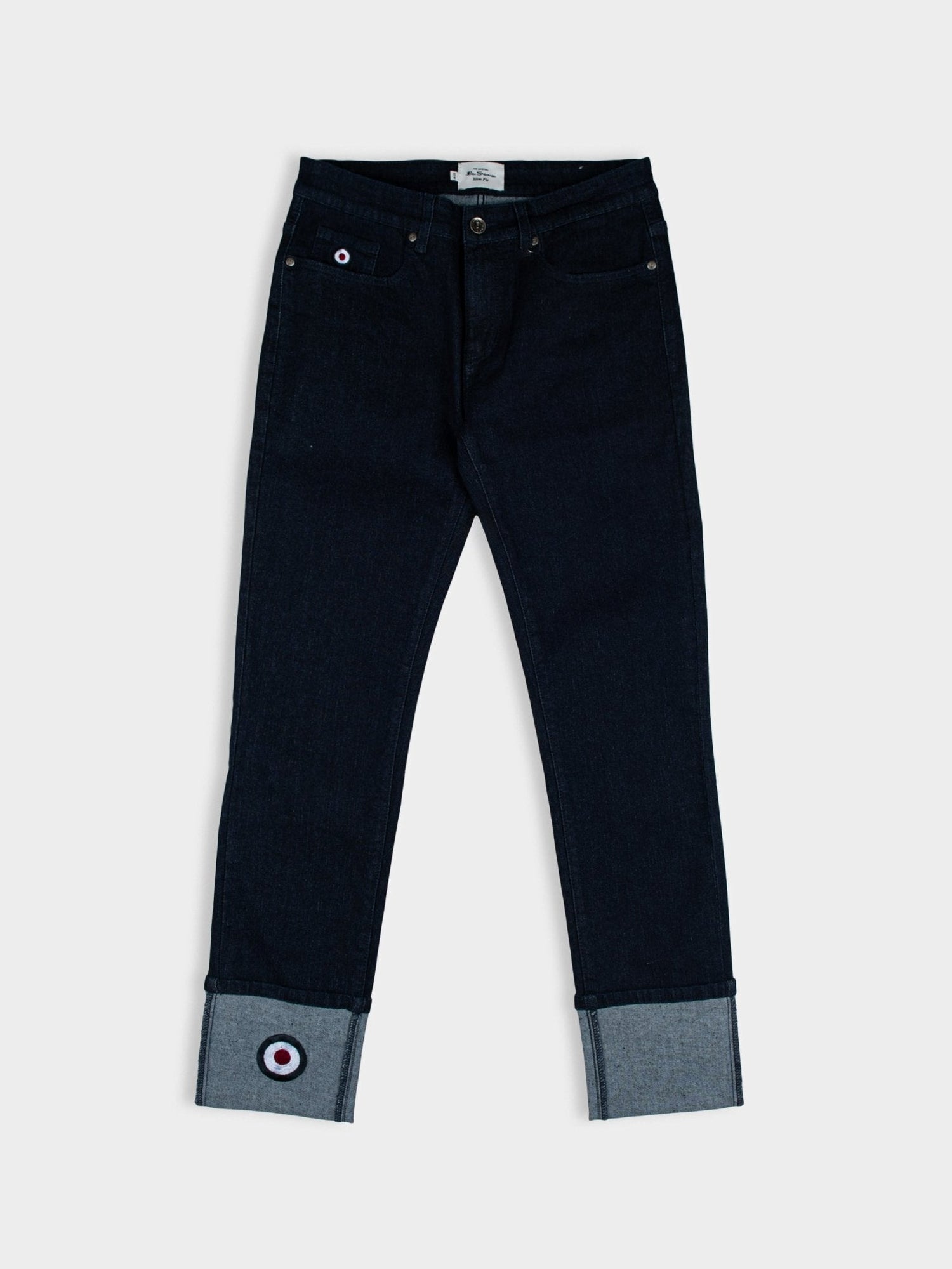 Target turn up slim fit denim - Dark Blue