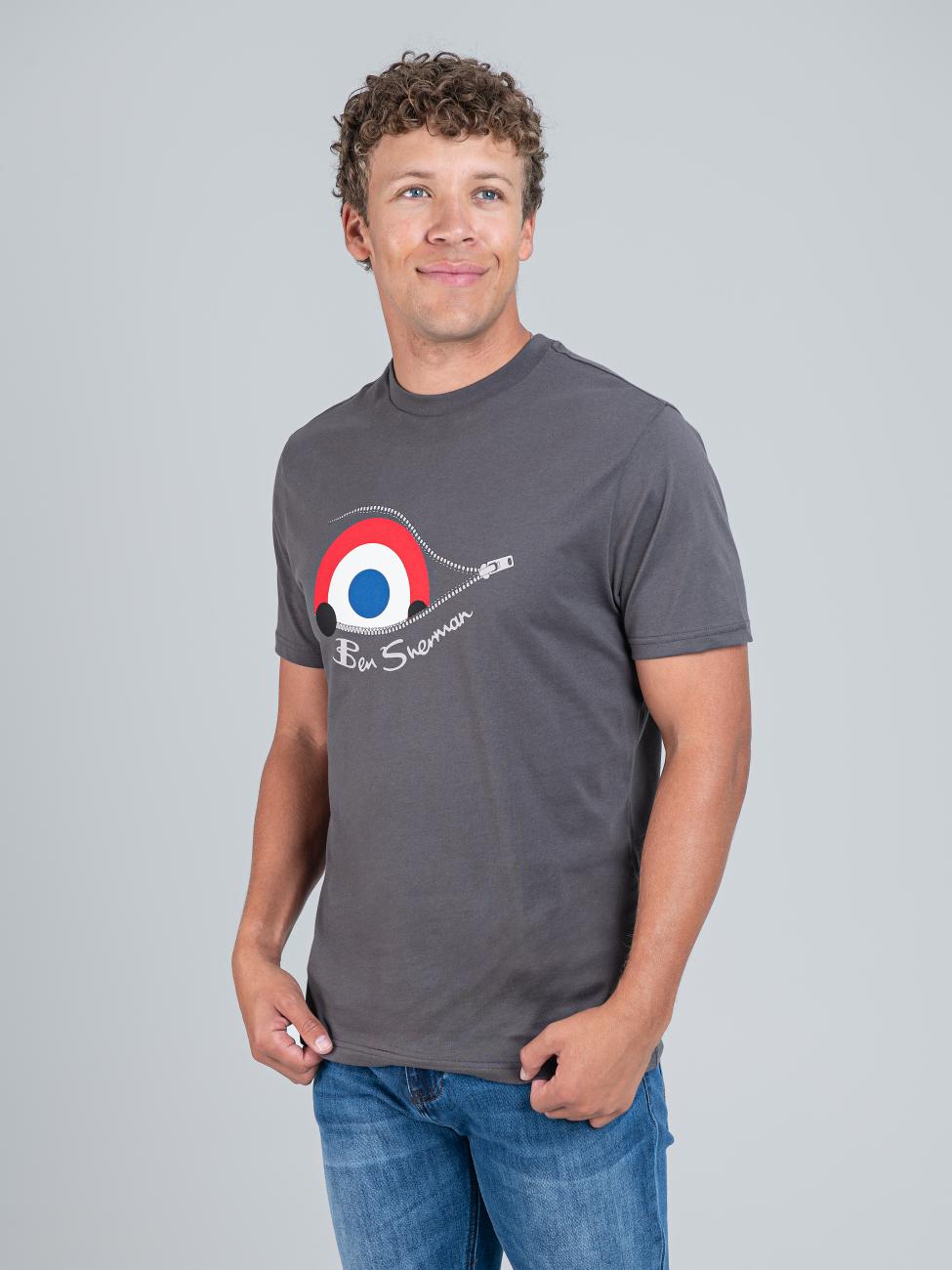 Sneaky Target Tee - Charcoal