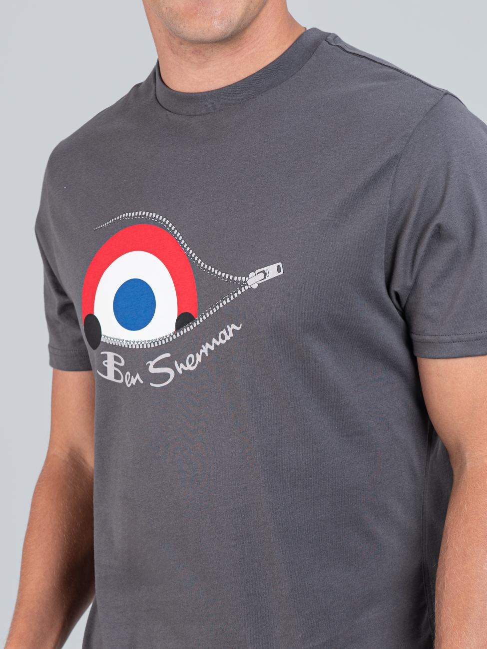 Sneaky Target Tee - Charcoal