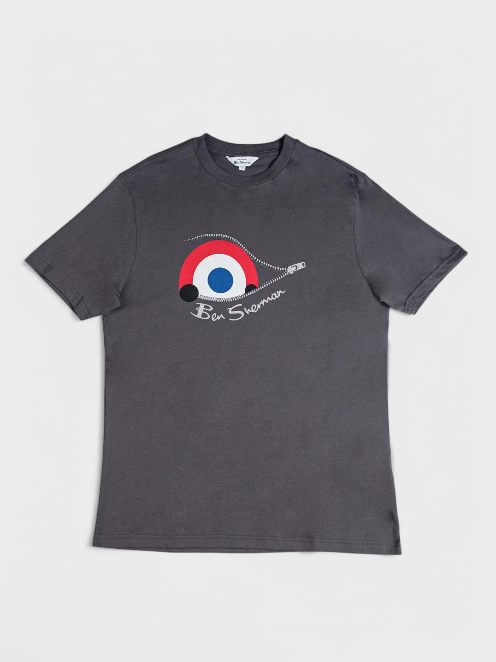 Sneaky Target Tee - Charcoal