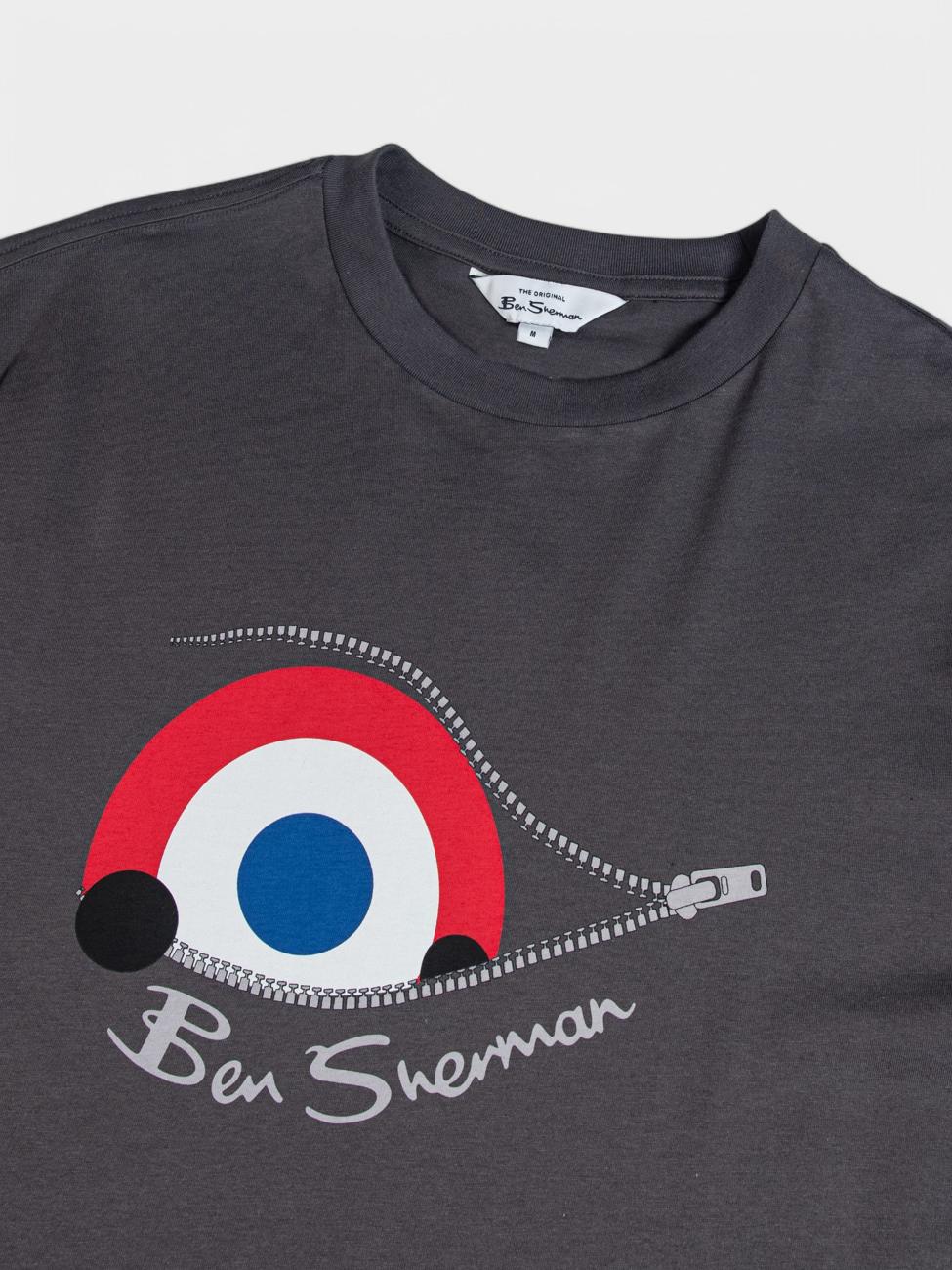 Sneaky Target Tee - Charcoal