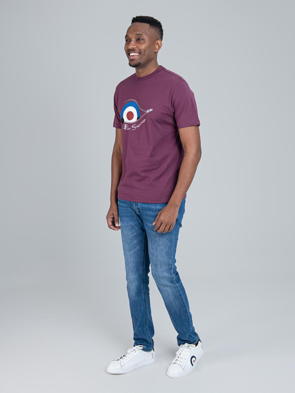 Sneaky Target Tee - Cherry Lacquer