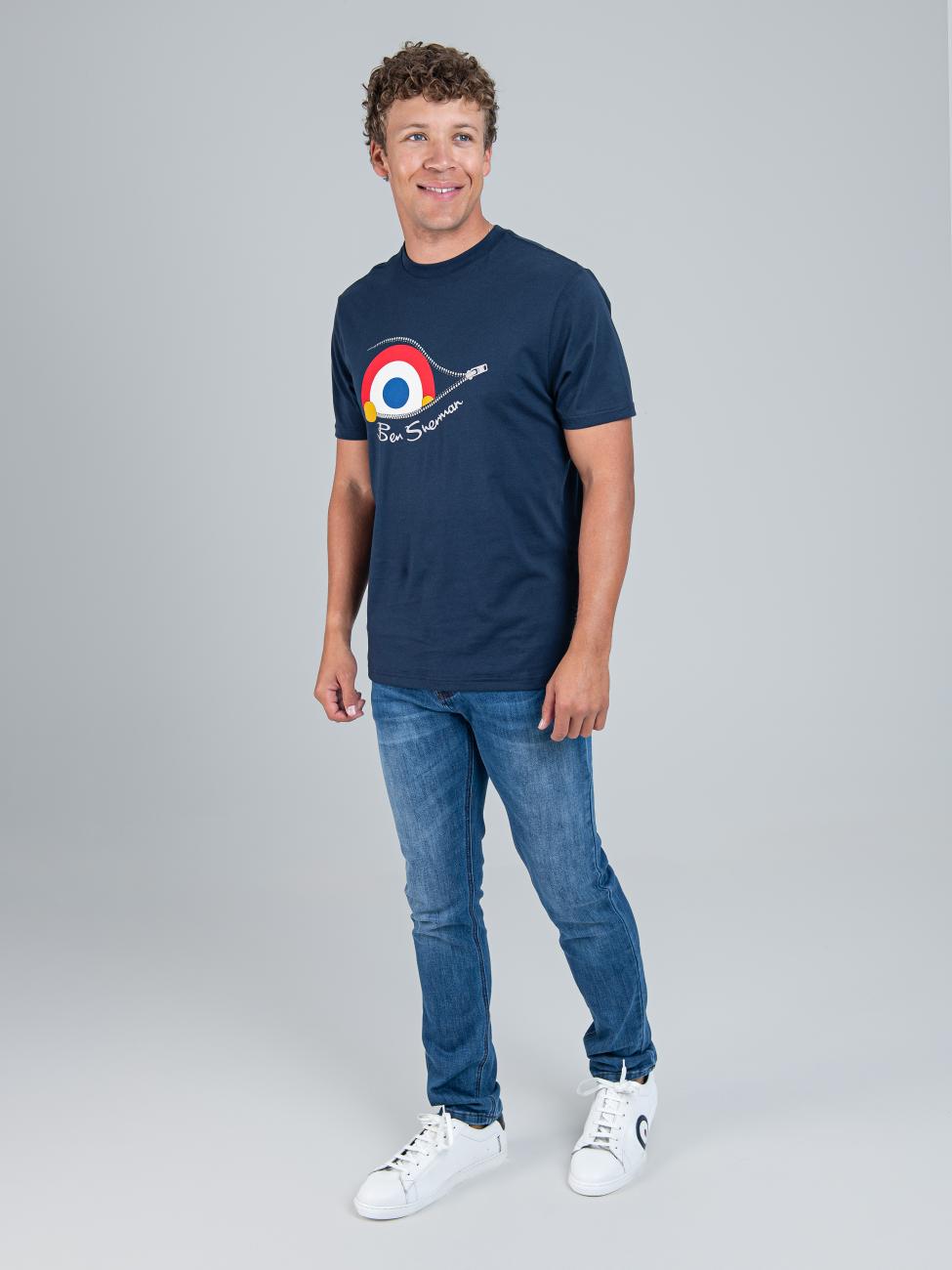 Sneaky Target Tee - Navy