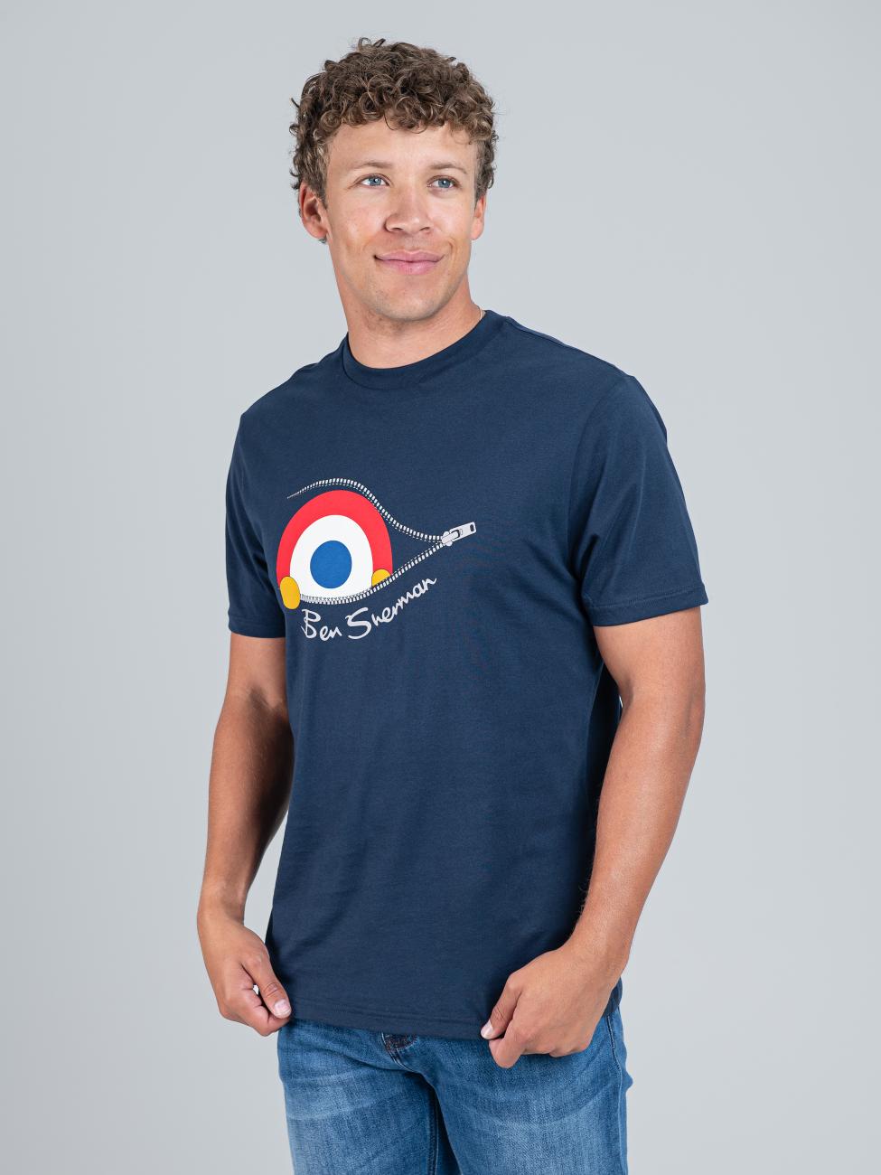 Sneaky Target Tee - Navy