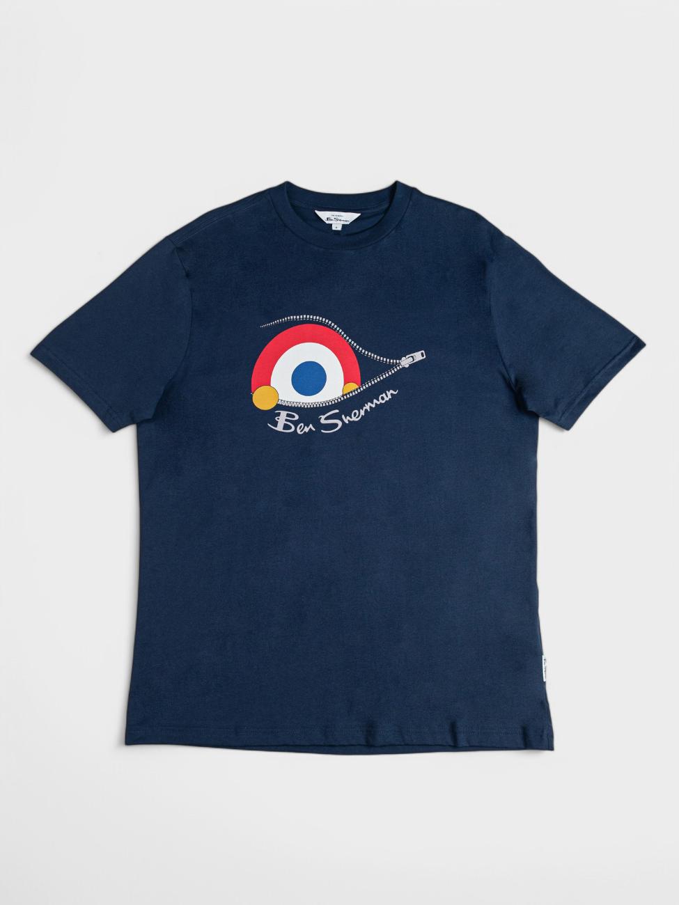 Sneaky Target Tee - Navy