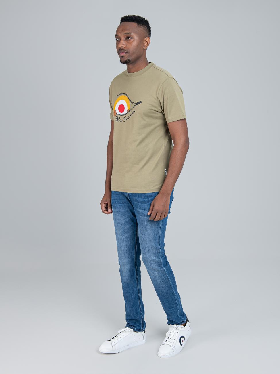 Sneaky Target Tee - Olive Night