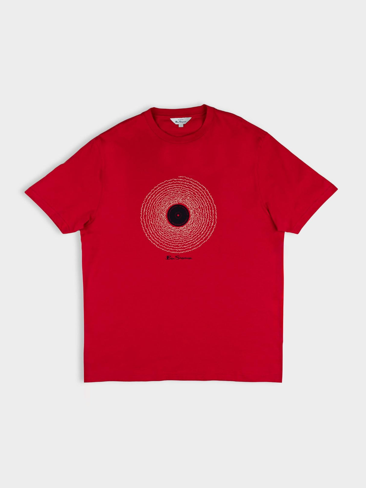 Sound Wave Record Tee - Red