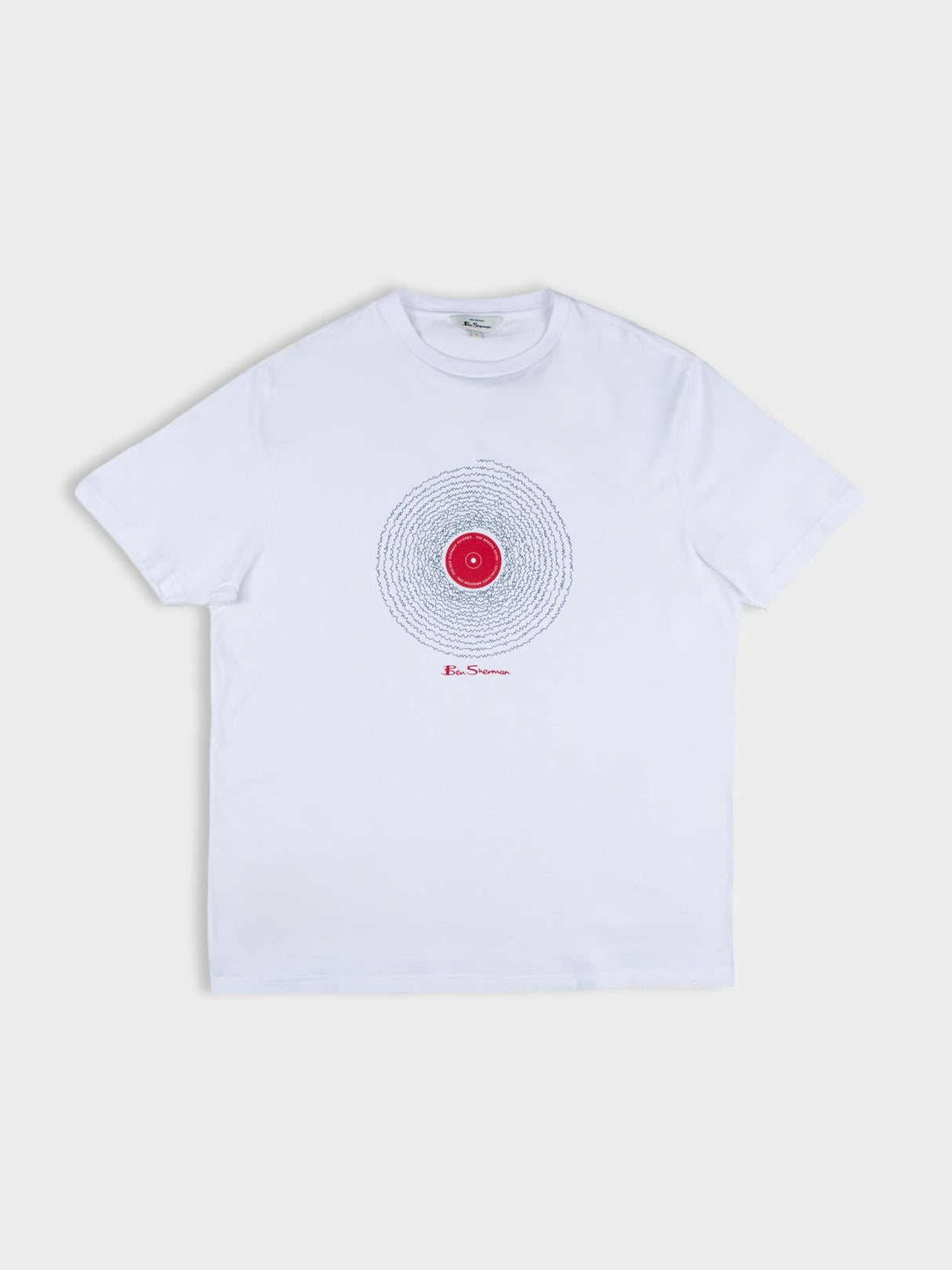 Sound Wave Record Tee - White