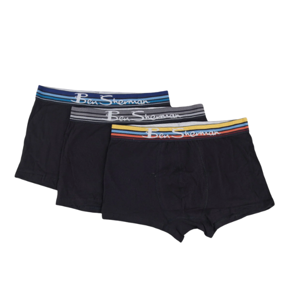 TRUNKS 3PK - MULTI BLACK