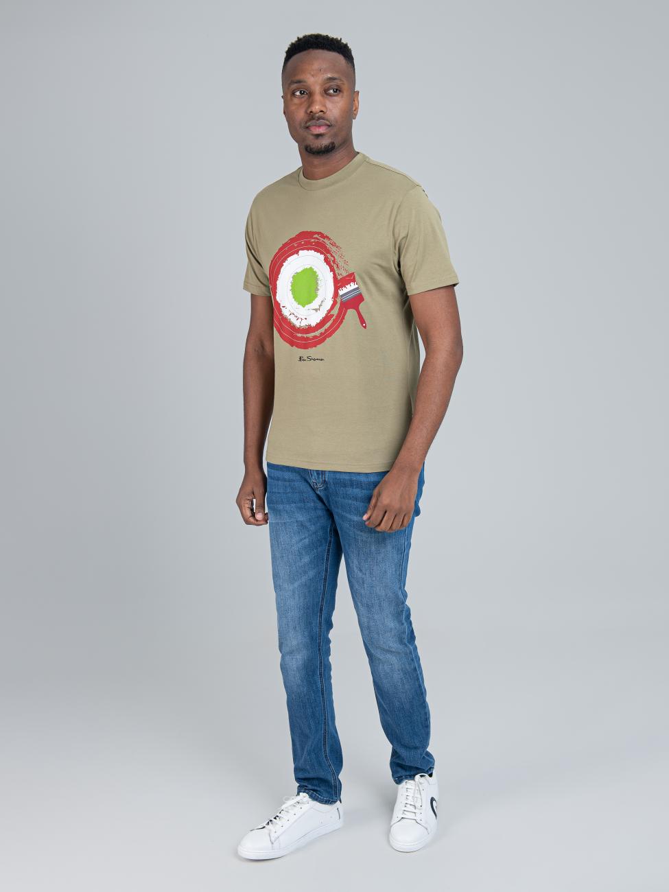 Target Brushstroke T-Shirt - Olive Night