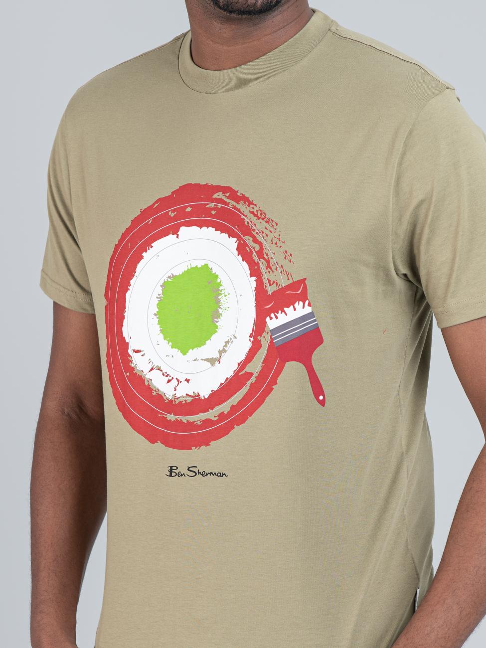 Target Brushstroke T-Shirt - Olive Night