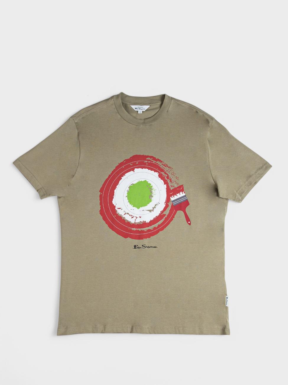 Target Brushstroke T-Shirt - Olive Night