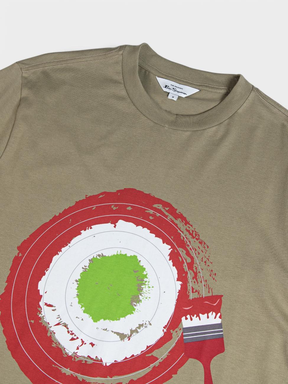 Target Brushstroke T-Shirt - Olive Night