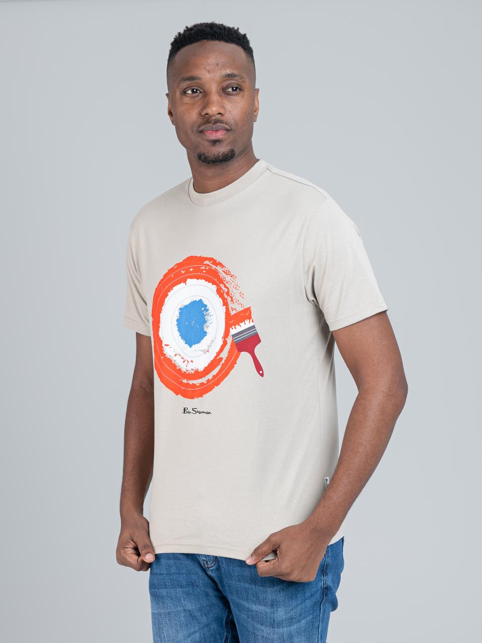 Target Brushstroke T-Shirt - Sustained Grey