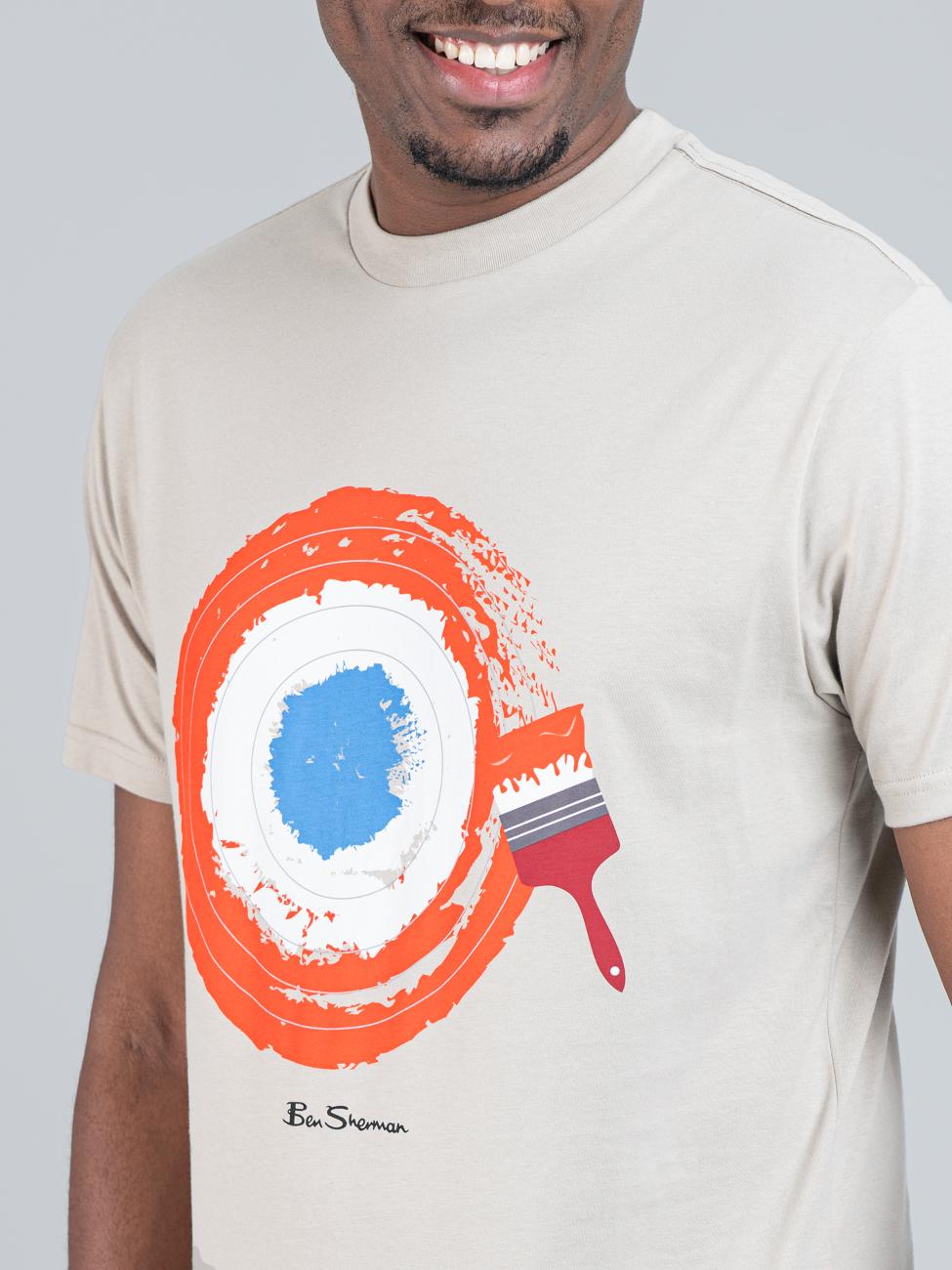 Target Brushstroke T-Shirt - Sustained Grey