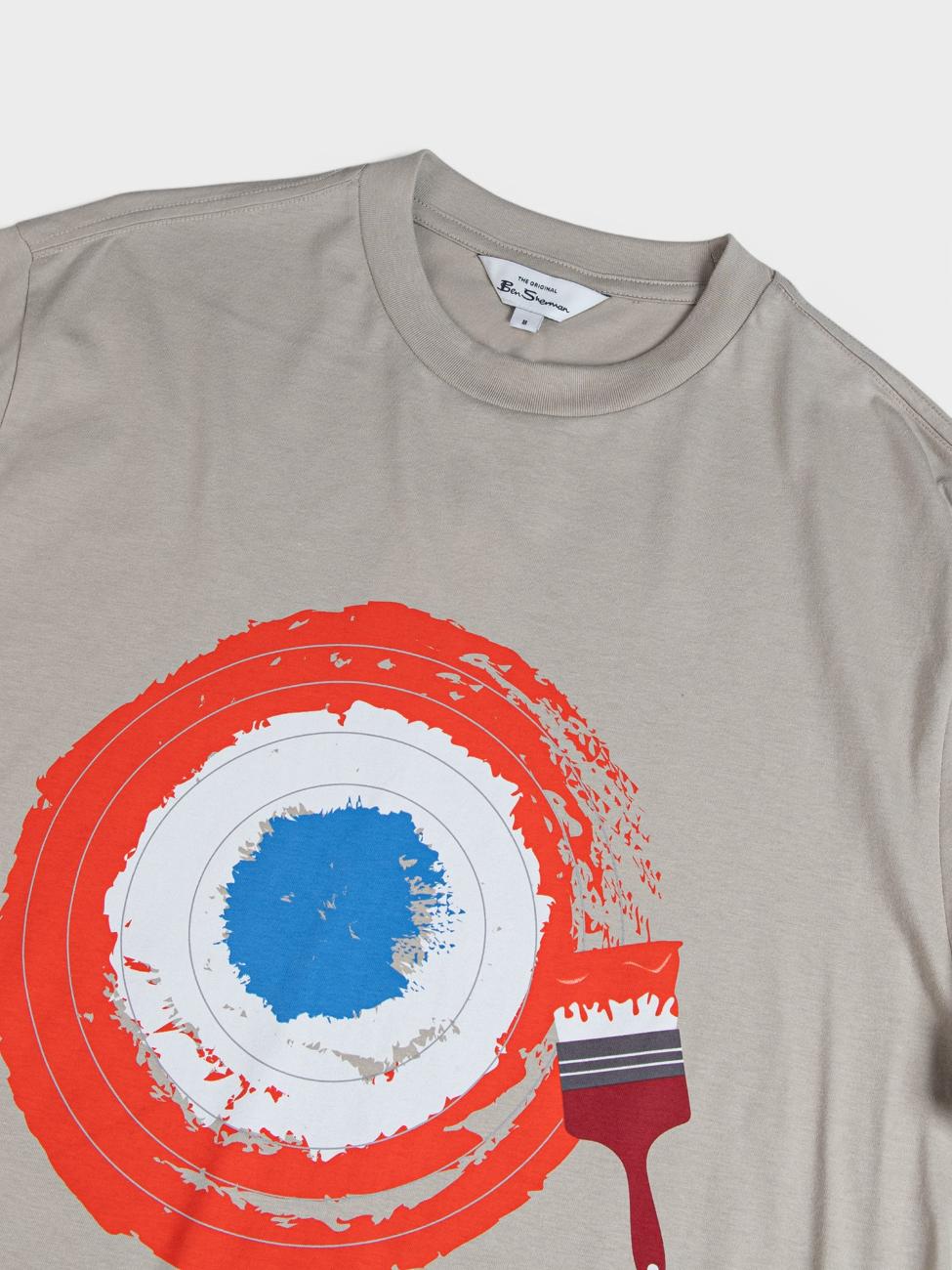 Target Brushstroke T-Shirt - Sustained Grey