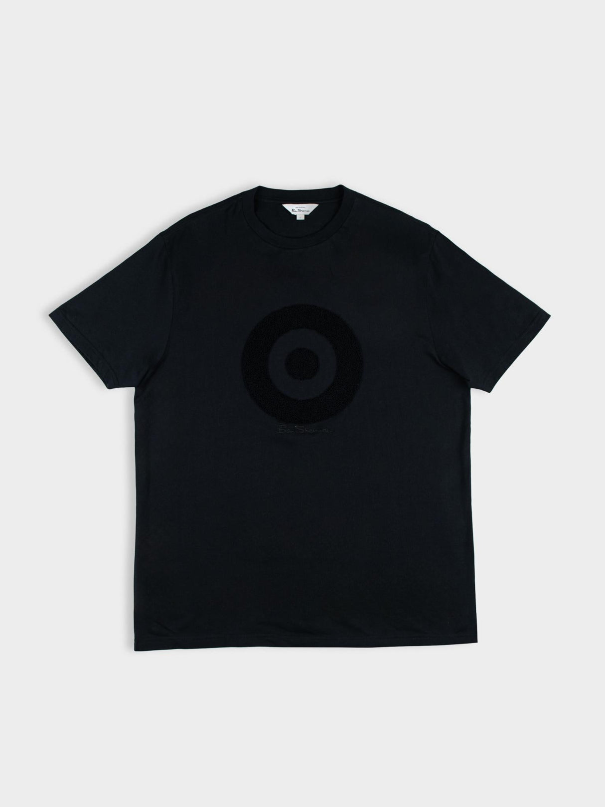 Target Towelling Applique Tee - Black