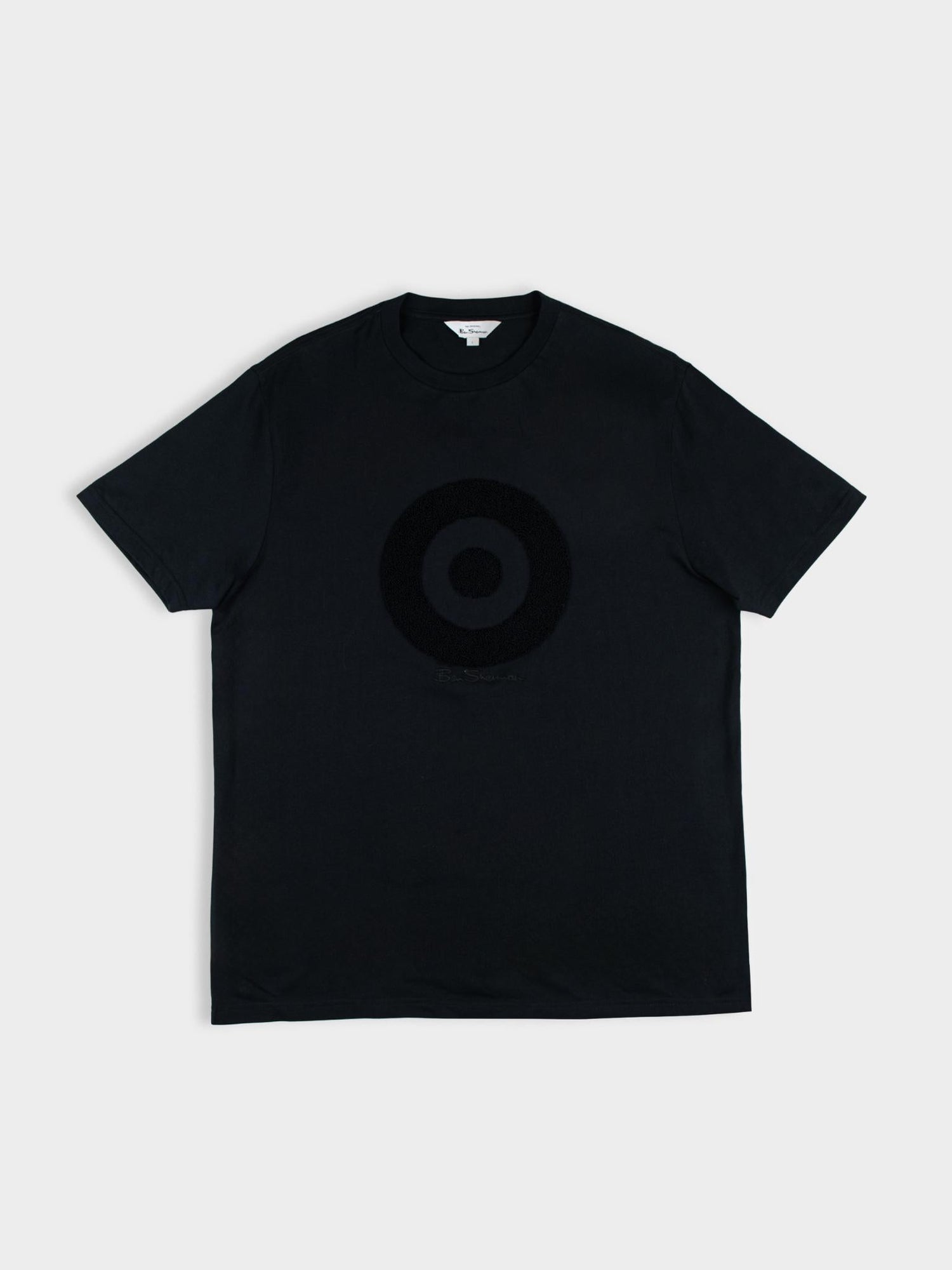 Target Towelling Applique Tee - Black