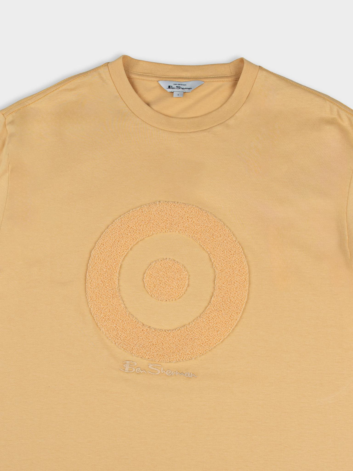 Target Towelling Applique Tee - New Wheat