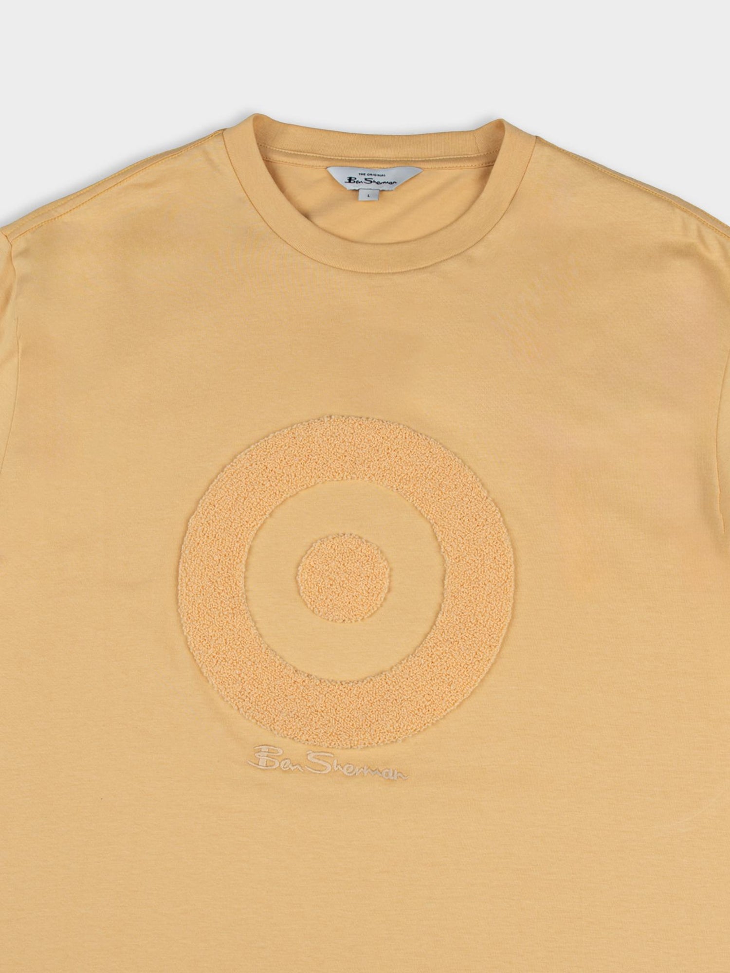 Target Towelling Applique Tee - New Wheat