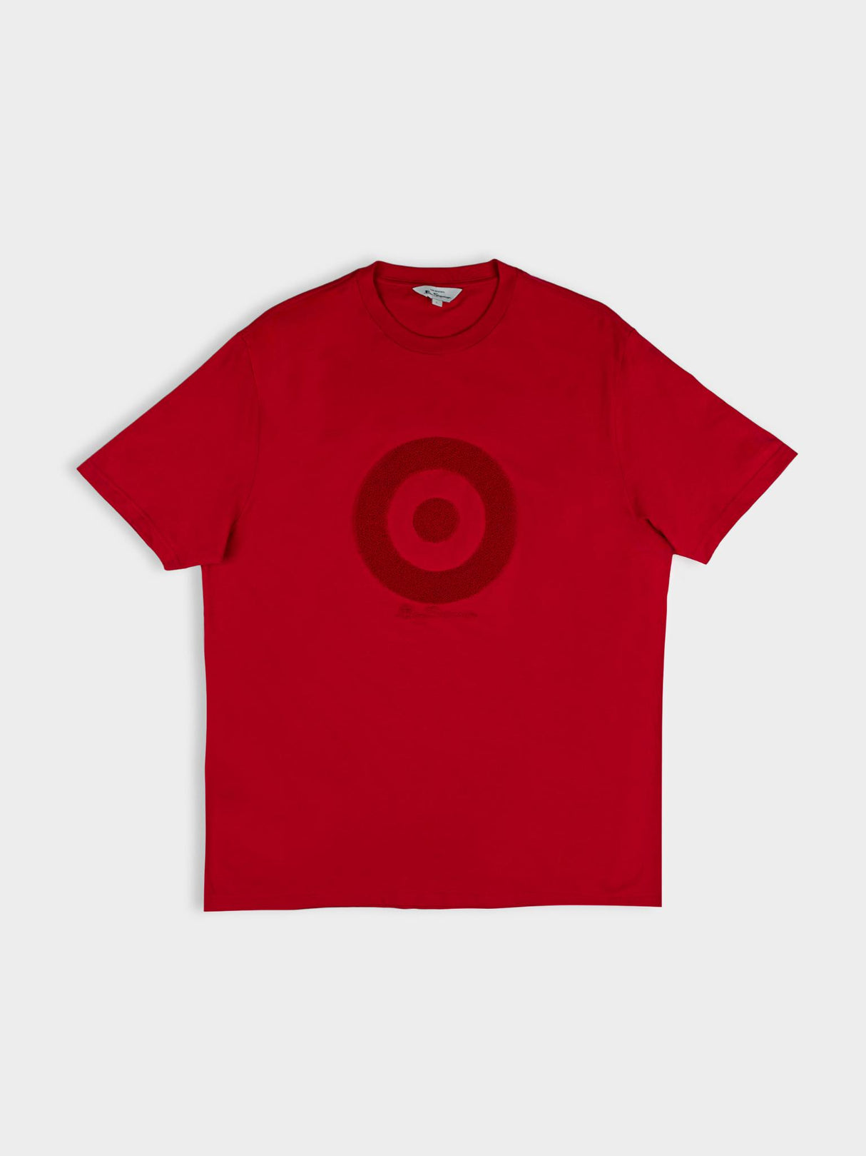 Target Towelling Applique Tee - Red