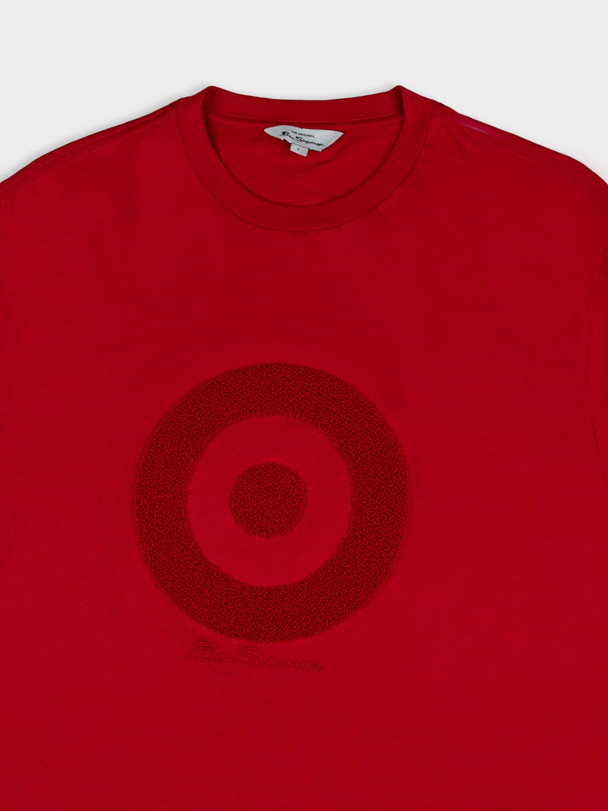 Target Towelling Applique Tee - Red