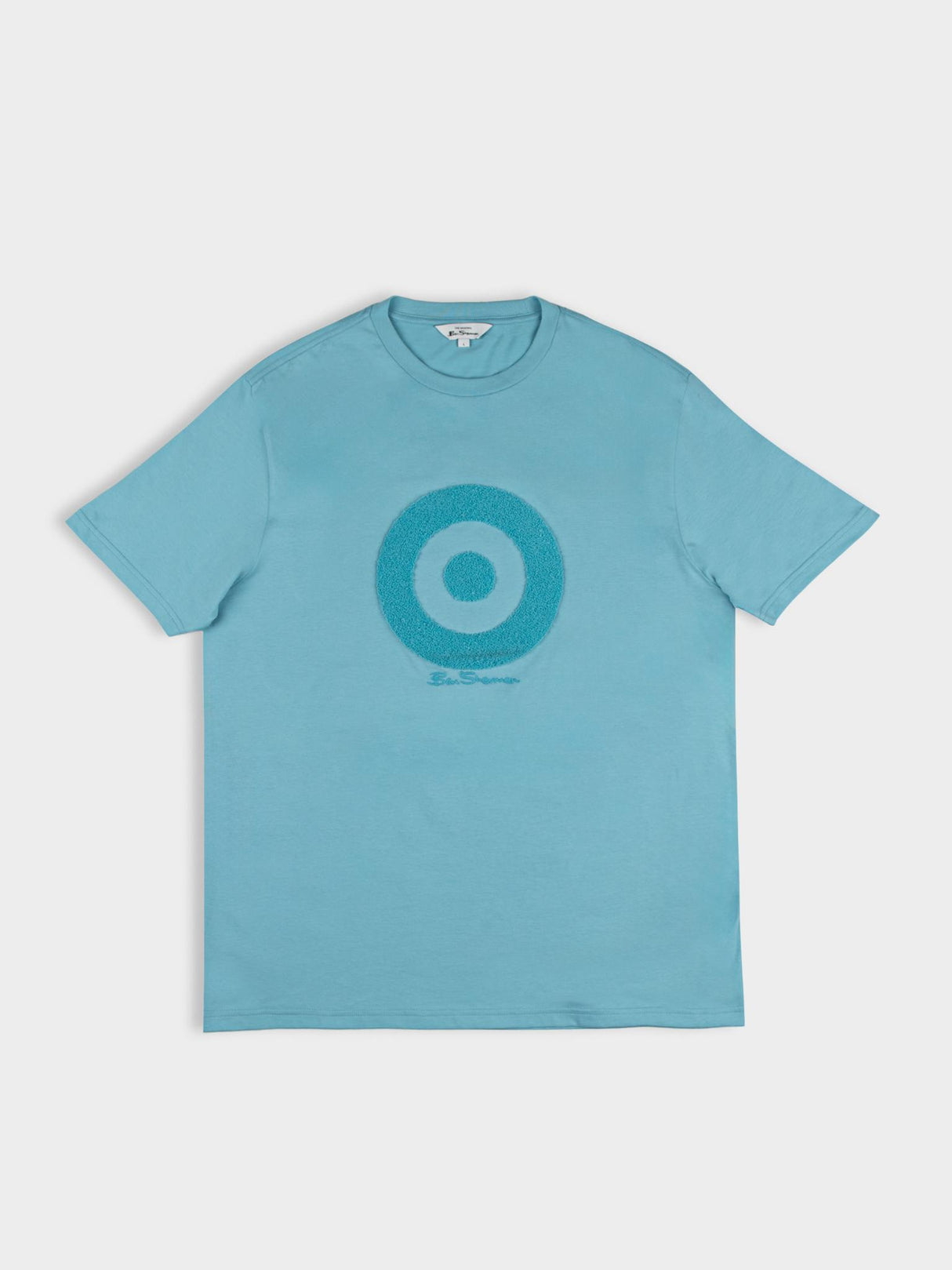 Target Towelling Applique Tee - Retro Blue