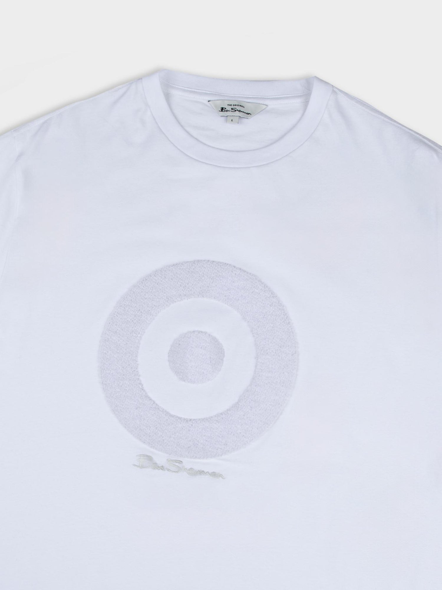 Target Towelling Applique Tee - White