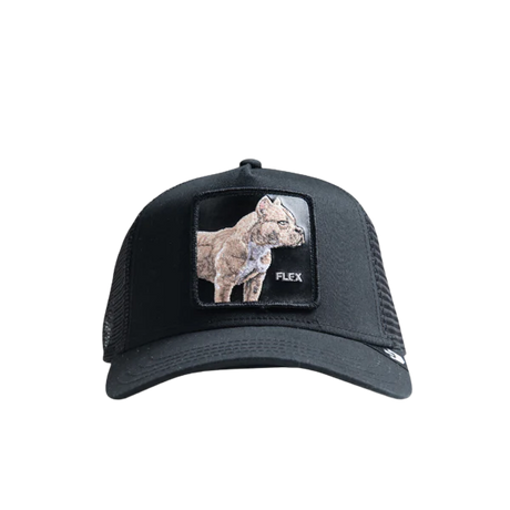 Goorin Bros The Flex Pitbull Black Trucker Cap Front view