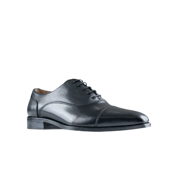 Toe Cap Oxford - Black
