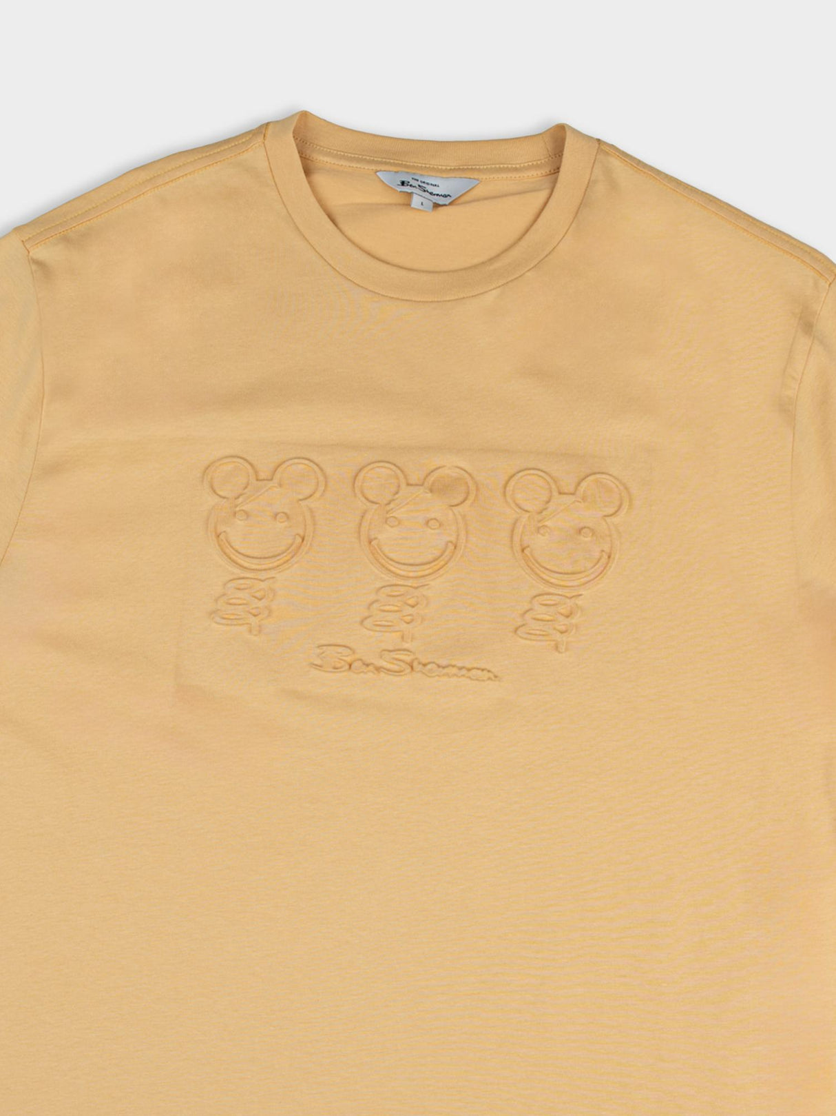 Trio Embossed Happy Bears - New Wheat