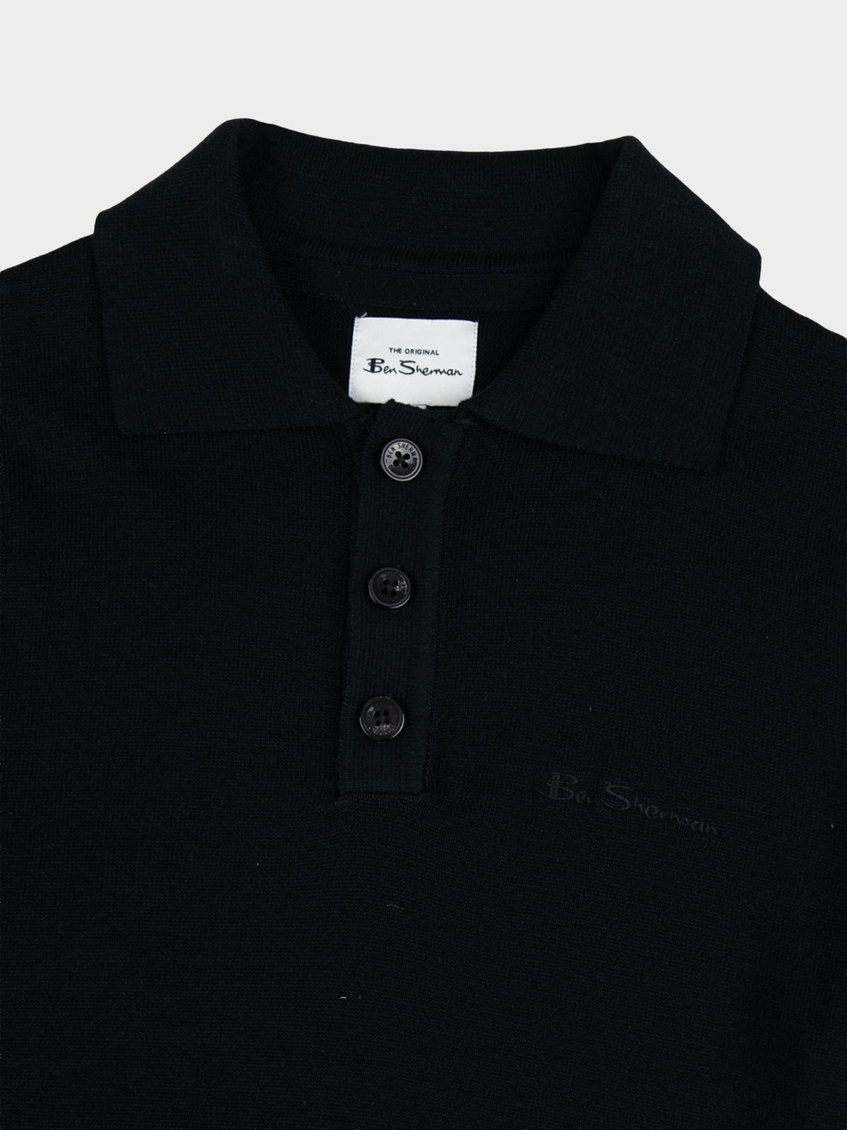 KNIT SPORTSHIRT BLACK