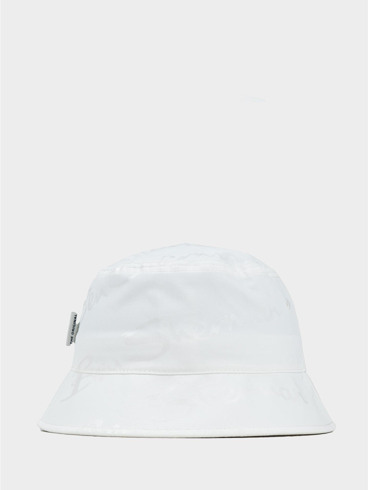 Ben Sherman reversible cotton bucket hat in White – back view showing clean crown construction and brim detail