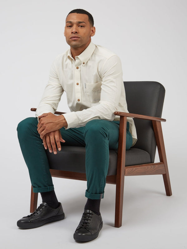 Recycled Cotton Oxford Shirt - Ivory