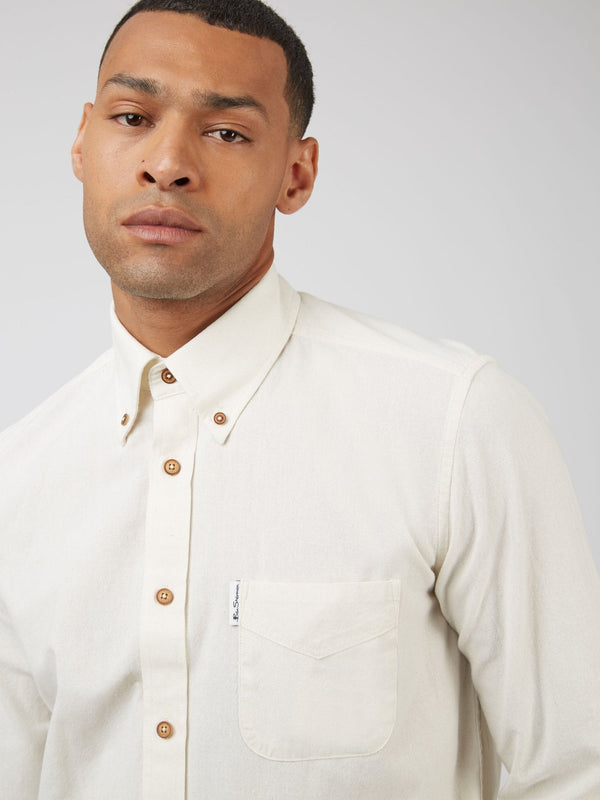 Recycled Cotton Oxford Shirt - Ivory