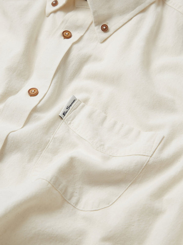 Recycled Cotton Oxford Shirt - Ivory