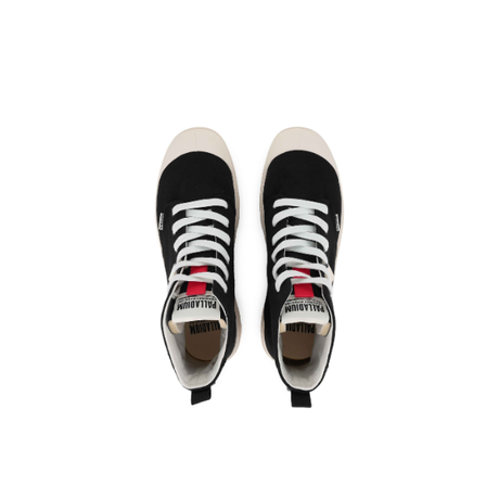 Palladium Pampa Hi Urban boots in Black - top-down view of pair