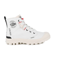 Palladium Pampa Hi Urban boot in Star White - side view on white background