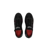 Palladium Offbound Hydro sneakers in Black - top-down view of pair showing red insole