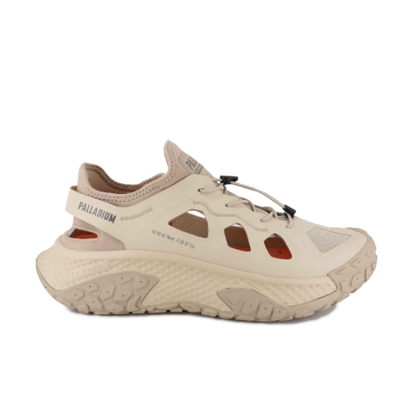 Palladium Offbound Hydro sneaker in Safari - side view on white background