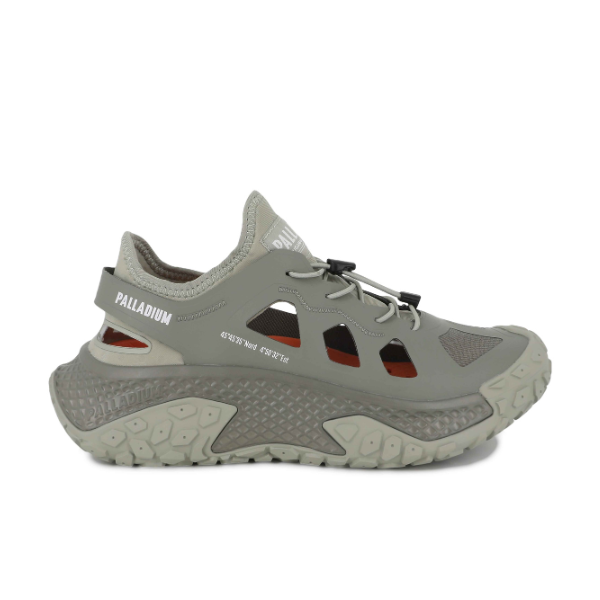 Palladium Offbound Hydro sneaker in Abbey Stone - side view on white background