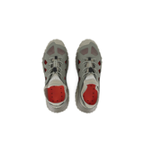 Palladium Offbound Hydro sneakers in Abbey Stone - top-down view of pair showing red insole