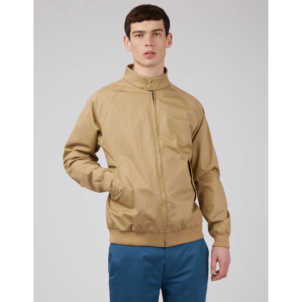 Signature Harrington Jacket - Sand