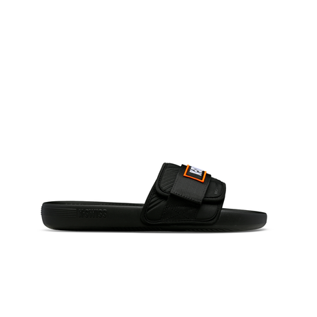 K-Swiss Strap Sandal X McLaren Black Papaya - Side Profile View